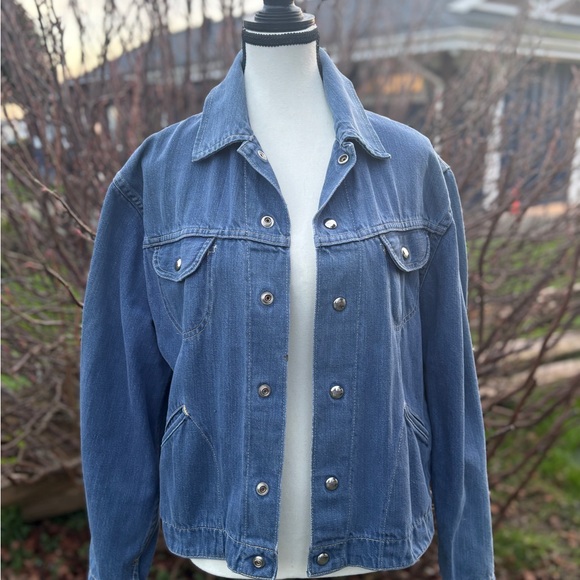 Vintage London Look denim jacket Sz M - Picture 10 of 12